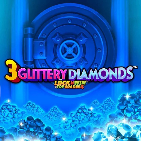 3 Glittery Diamonds logo by PearFiction Studios at Roman Casino