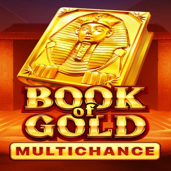 Book of Gold Multichance slot visual from Playson available on romancasinos-es.com