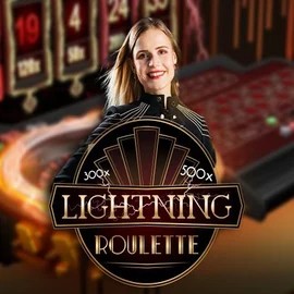 Lightning Roulette slot visual from Evolution available on romancasinos-es.com