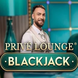 Privé Lounge Blackjack slot logo by Pragmatic Play at Roman Casino