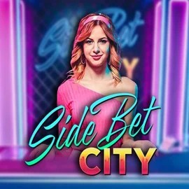 Side Bet City slot logo by Evolution at Roman Casino